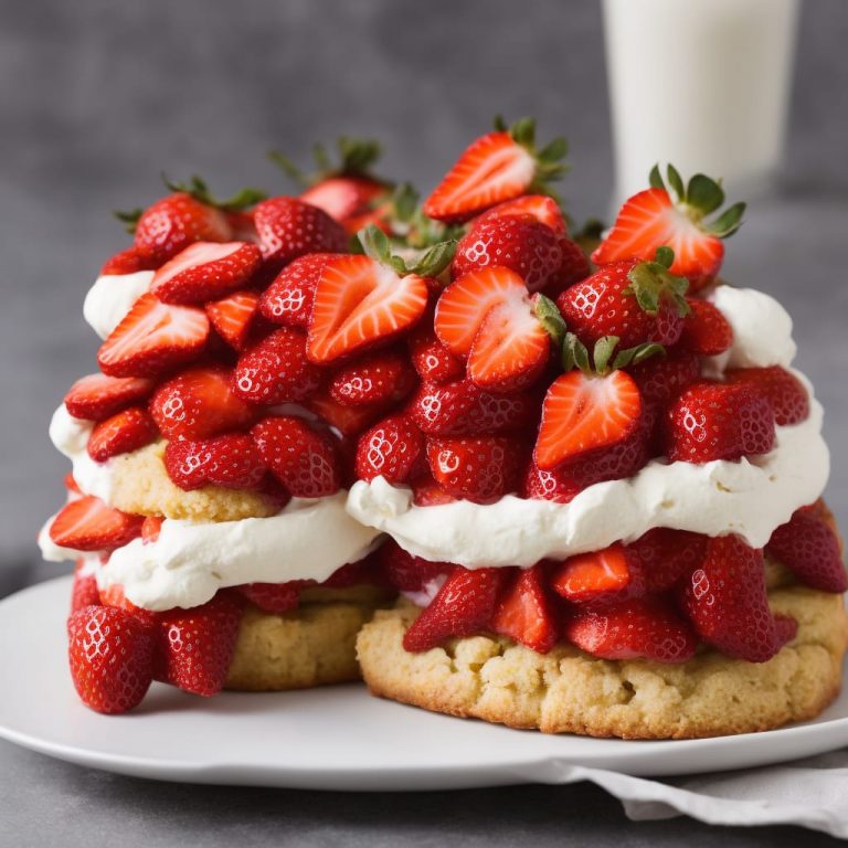 One Layer Strawberry Shortcake Cake Recipe | Recipes.net