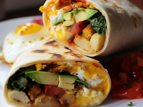 Vegetarian Breakfast Burrito