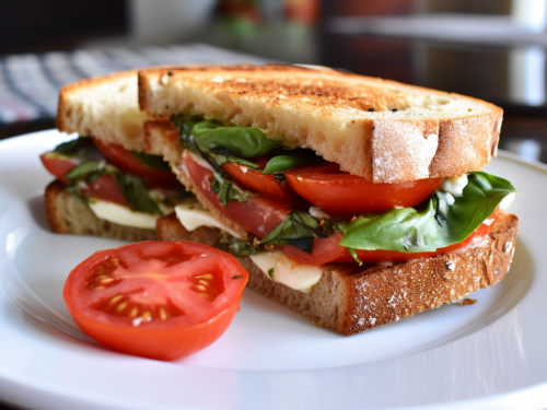 Vegetarian Caprese Sandwich Recipe