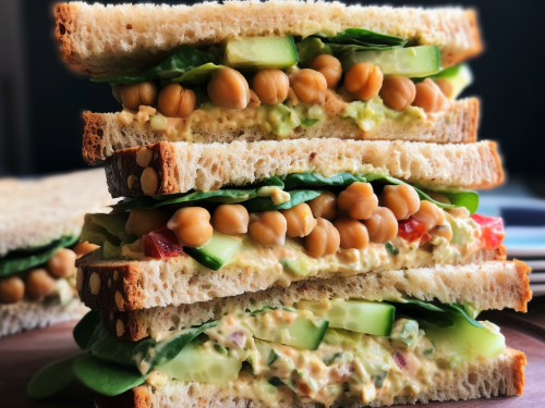 Vegetarian Chickpea Salad Sandwich Recipe