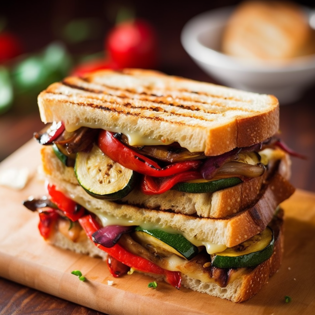 Vegetarian Grilled Vegetable Sandwich Recipe