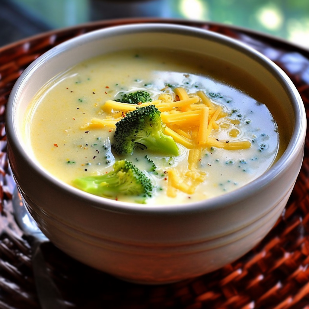Vegetarian Low Carb Broccoli and Cheese Soup Recipe