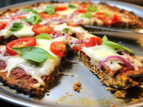 Vegetarian Low Carb Cauliflower Pizza Crust Recipe