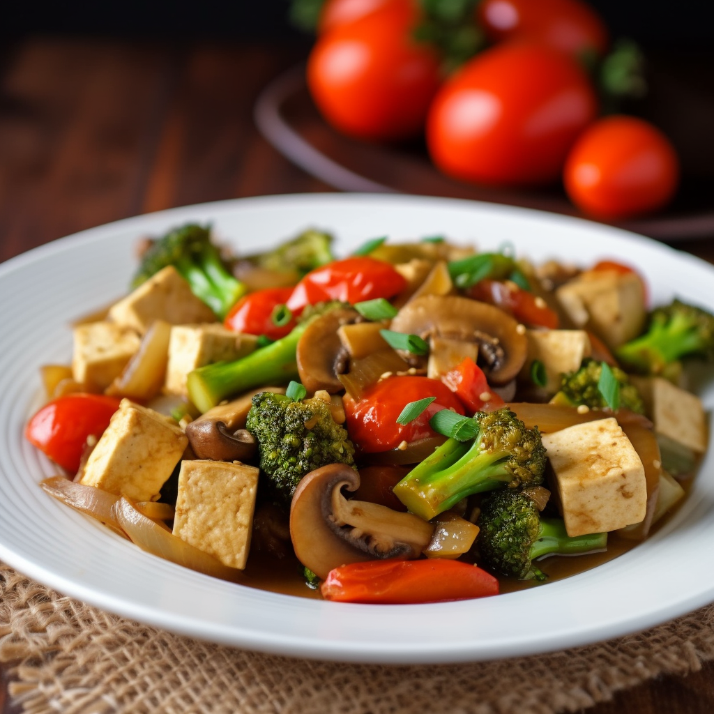 Vegetarian Low Carb Tofu Stir-Fry Recipe