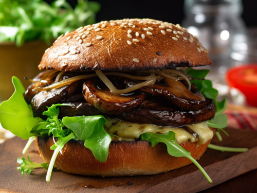 Vegetarian Portobello Mushroom Burger Recipe