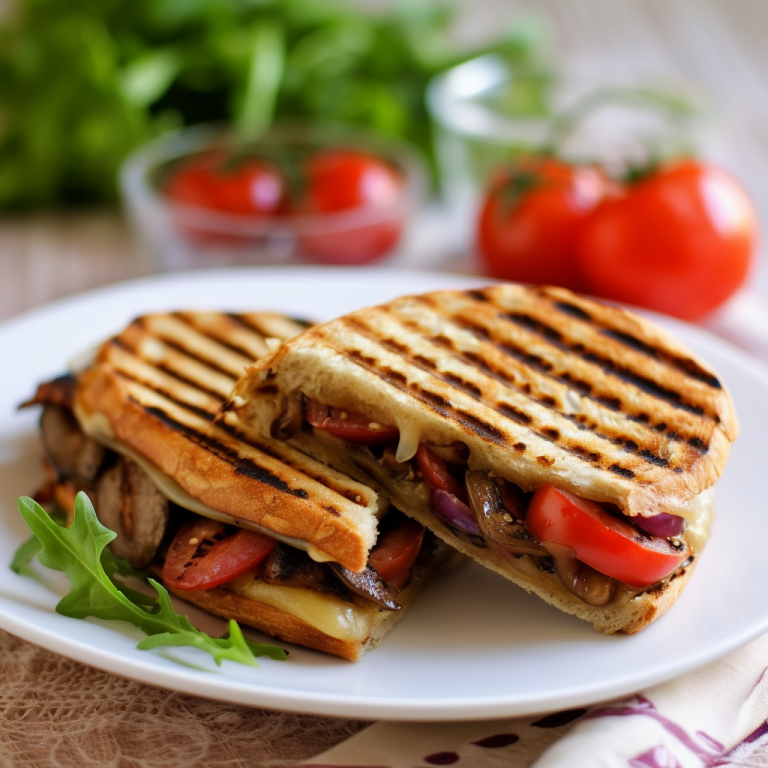 Vegetarian Portobello Mushroom Panini Recipe | Recipes.net