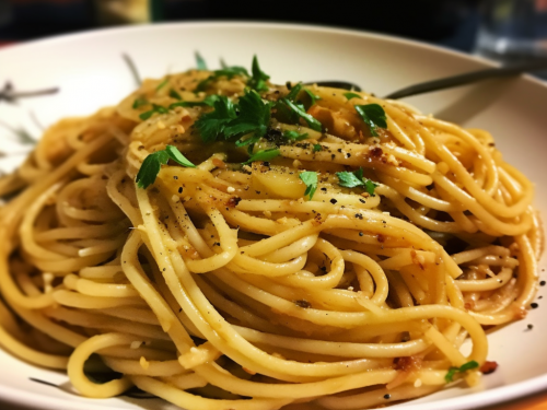 Vegetarian Spaghetti Aglio e Olio