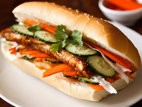 Vegetarian Tofu Banh Mi Sandwich Recipe