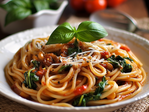 Vegetarian Tomato Basil Pasta Recipe