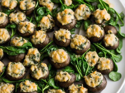 Walleye and Spinach Stuffed Mushrooms Recipe