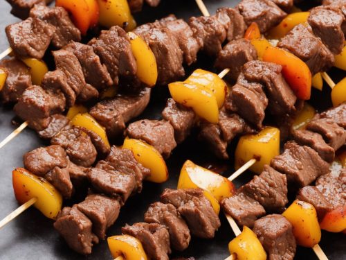 Water Chestnut and Beef Skewers Recipe