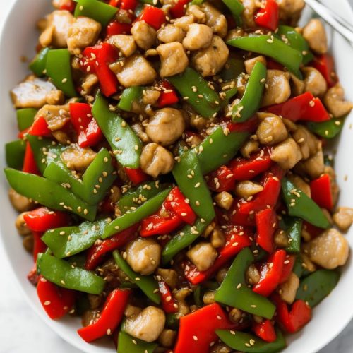Water Chestnut and Bell Pepper StirFry Recipe Recipe