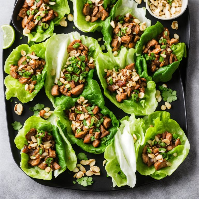 Water Chestnut and Chicken Lettuce Wraps Recipe