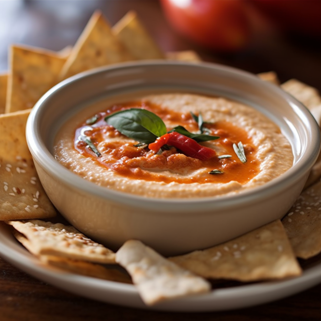 White Bean and Roasted Red Pepper Dip Recipe