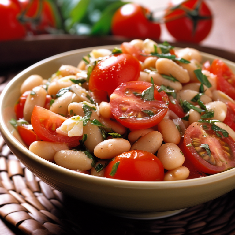 White Bean and Tomato Salad Recipe Recipe