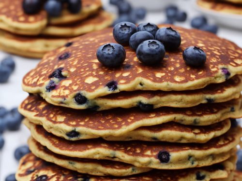 Whole Grain Blueberry Pancakes