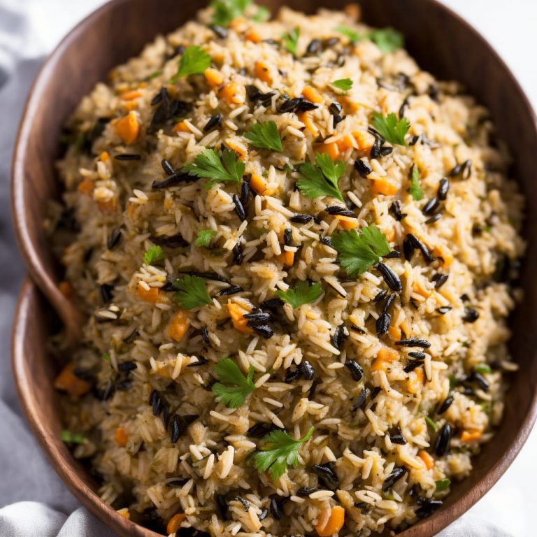 Wild Rice Pilaf with Cranberries and Apples Recipe