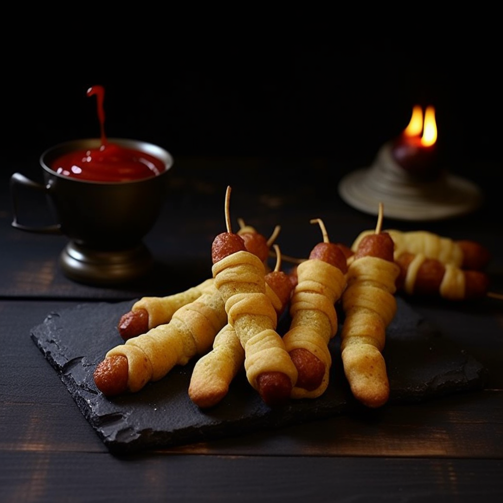 Witch's Finger Hot Dogs