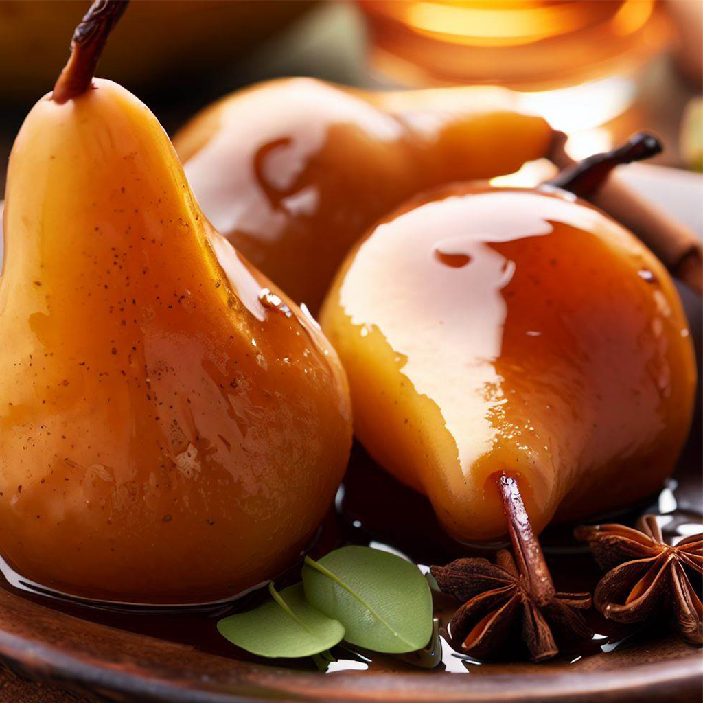 Anise Poached Pears