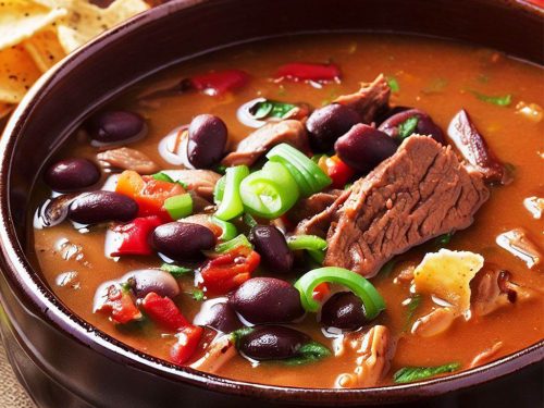 Bison and Black Bean Soup