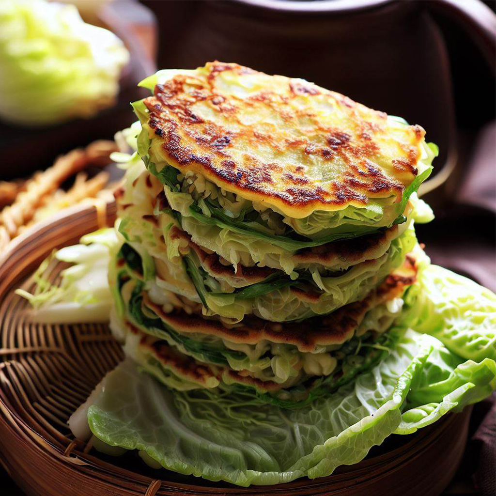 Chinese Cabbage Pancakes