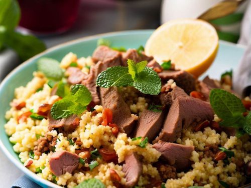 Easter Leftover Lamb and Mint Couscous Salad