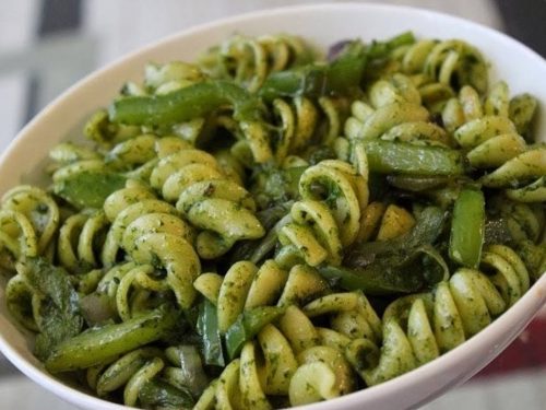 Green Bell Pepper Pasta