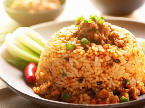 Ground Pork and Kimchi Fried Rice