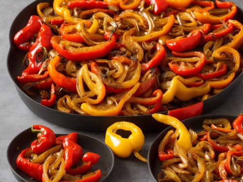 Air-Fried Roasted Sweet Peppers and Onions Recipe