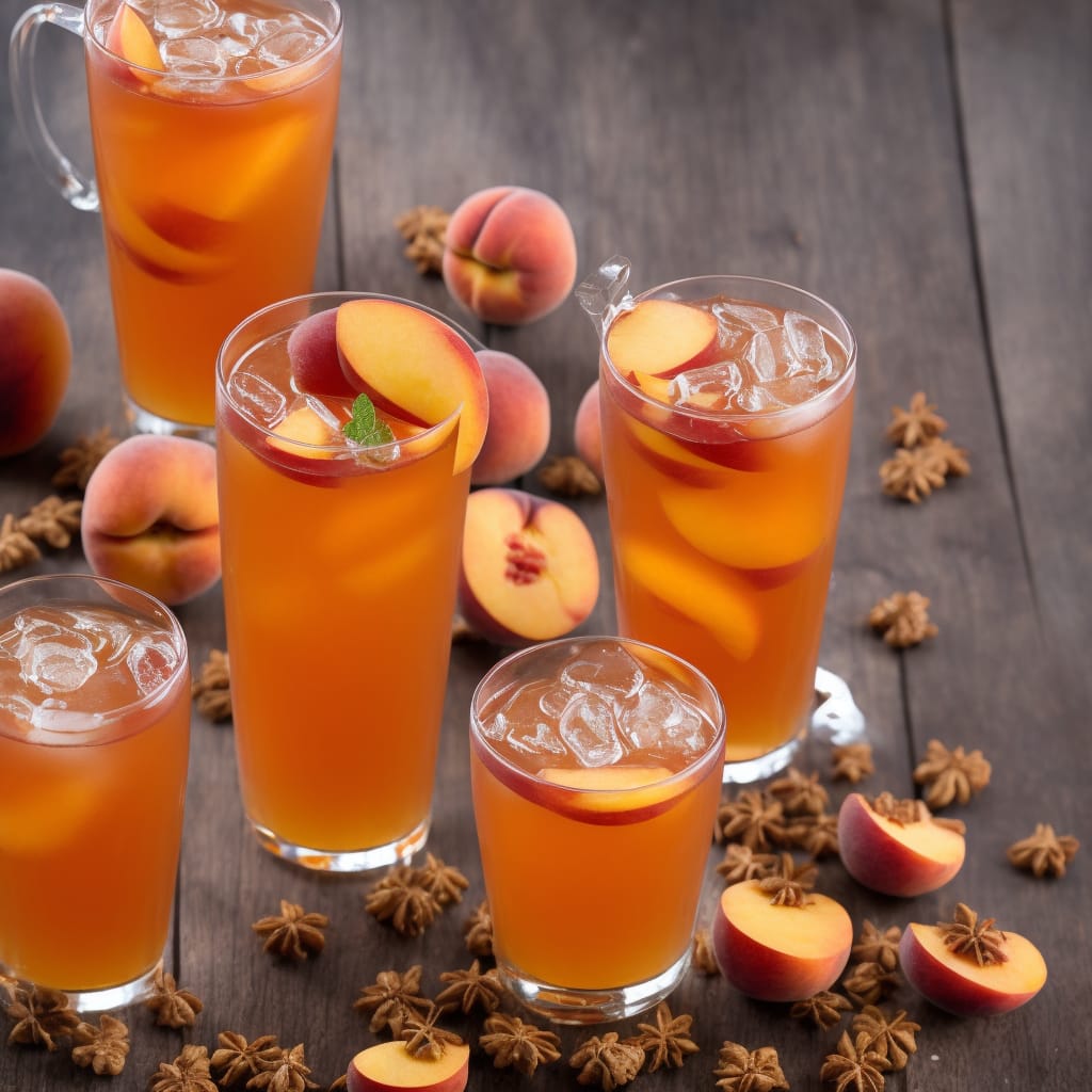 Alcoholic Sweet Peach Tea
