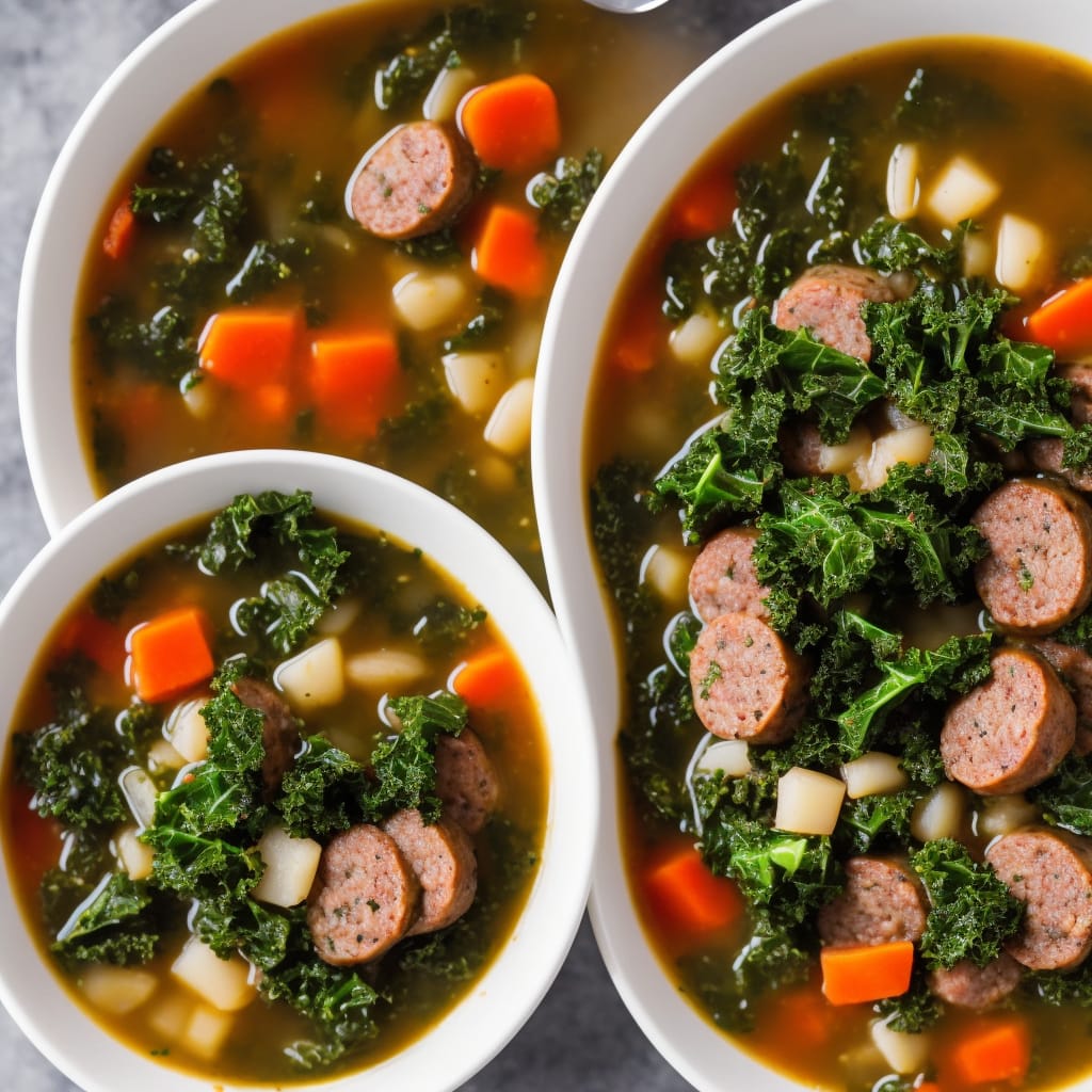 Almost Tuscan Sausage and Kale Soup Recipe