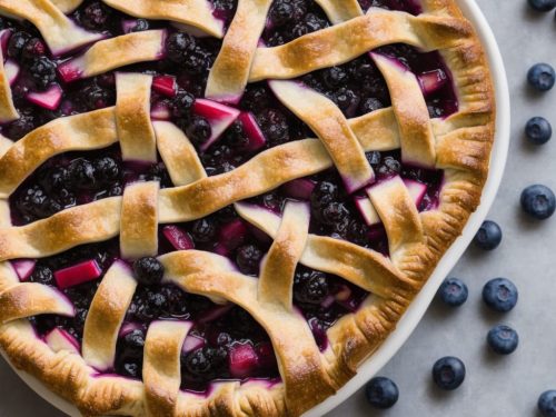 Amazing Blueberry Rhubarb Pie Recipe