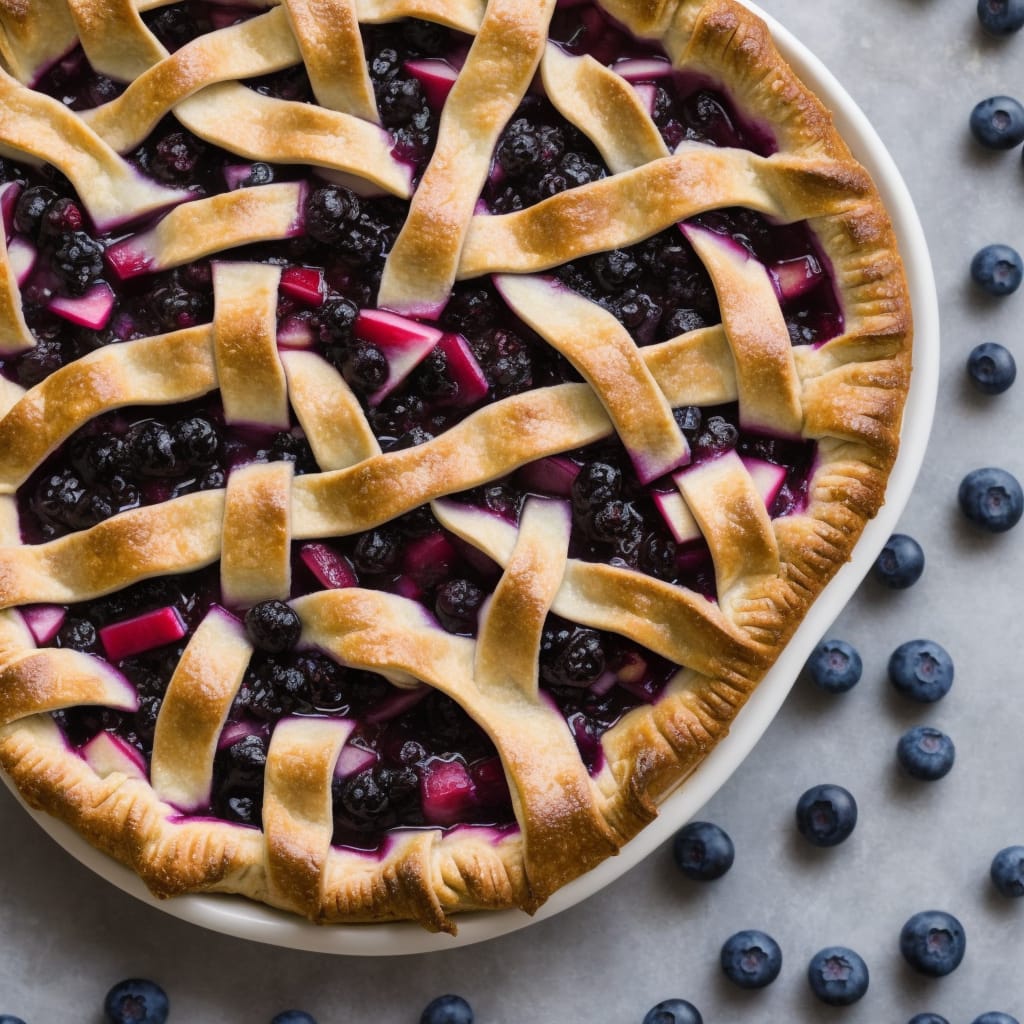 Amazing Blueberry Rhubarb Pie Recipe