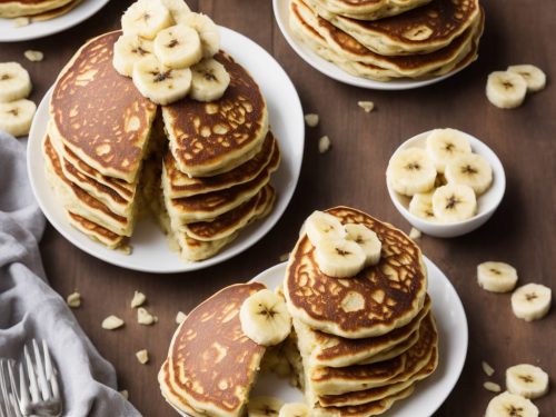 American-style Pineapple & Banana Pancakes
