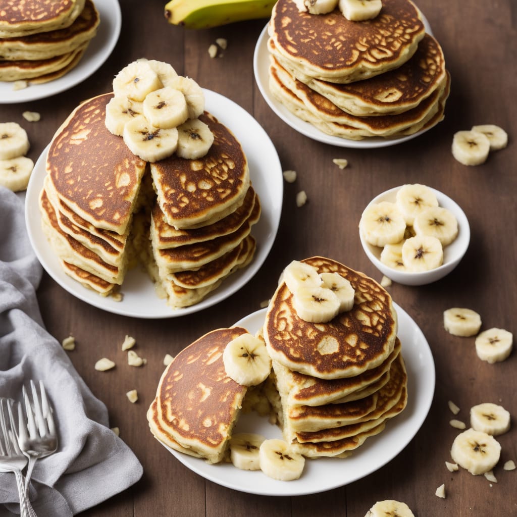American-style Pineapple & Banana Pancakes