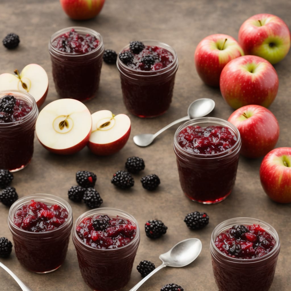 Apple and blackberry jam