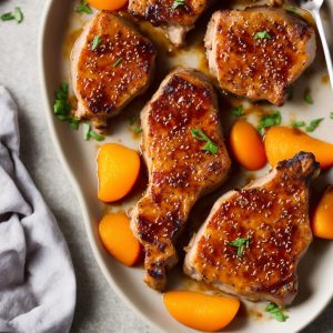 Apricot-Glazed Pork Chops
