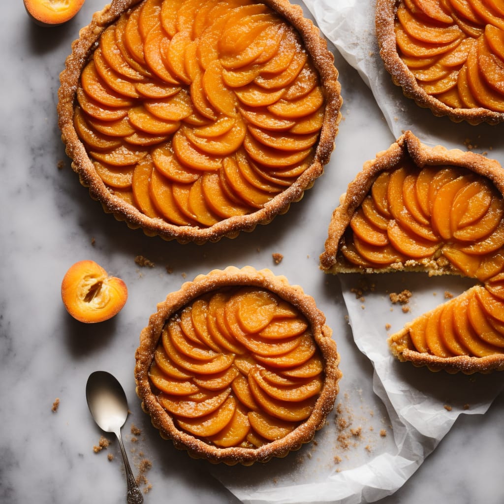 Apricot Tart with Brown Sugar & Cinnamon Pastry