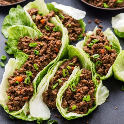 AsianStyle Ground Beef Cabbage Wraps Recipe