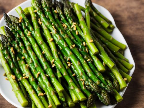 Asparagus with dipping sauces