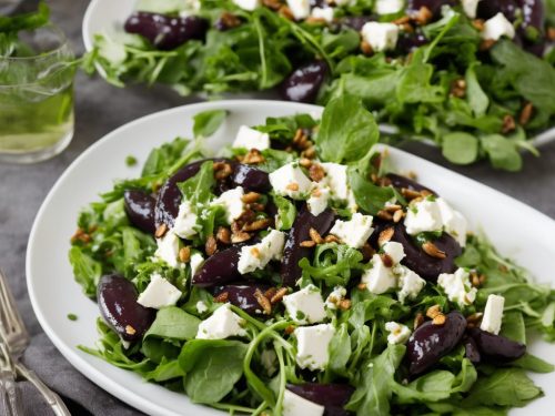 Aubergine & Goat’s Cheese Salad with Mint-Chilli Dressing