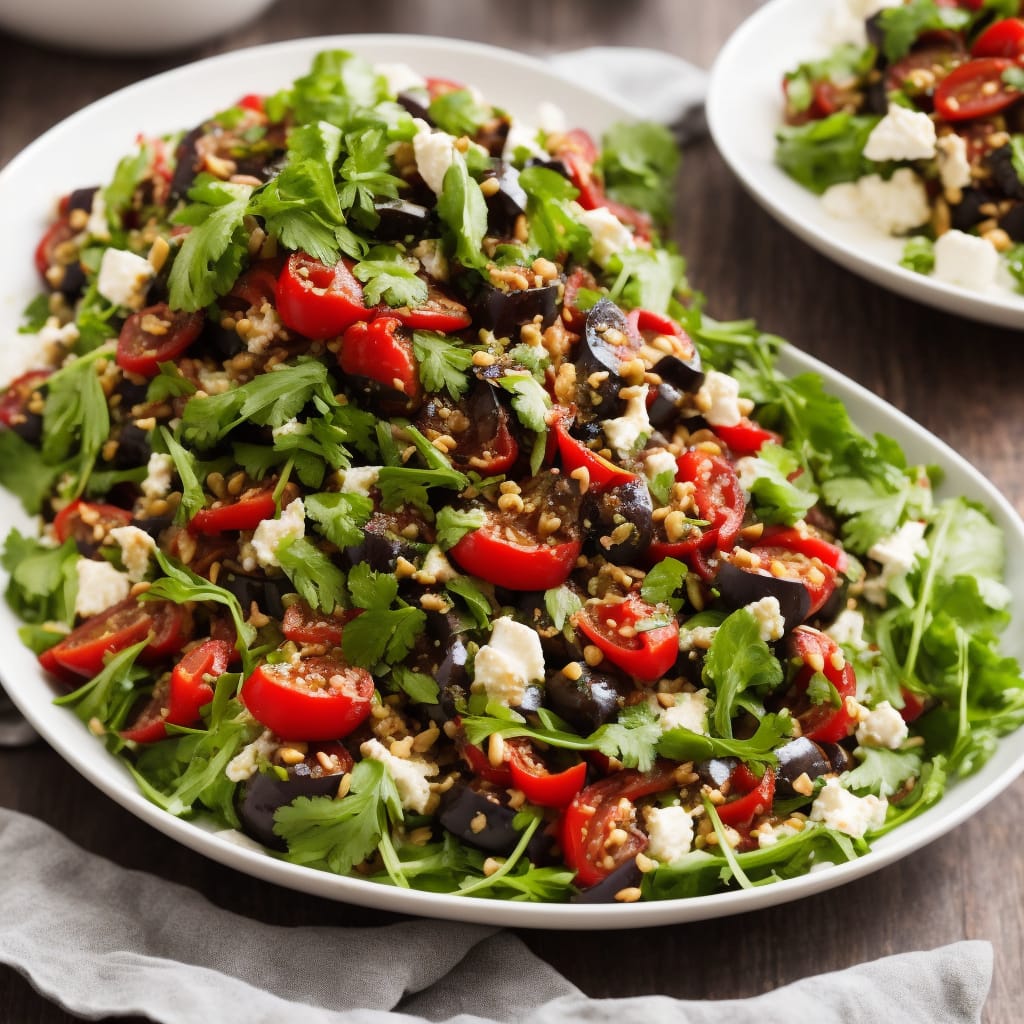 Aubergine & Pepper Salad