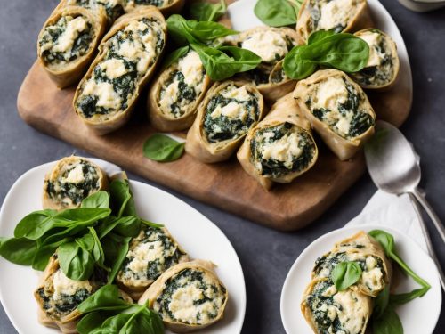 Aubergine rolls with spinach & ricotta