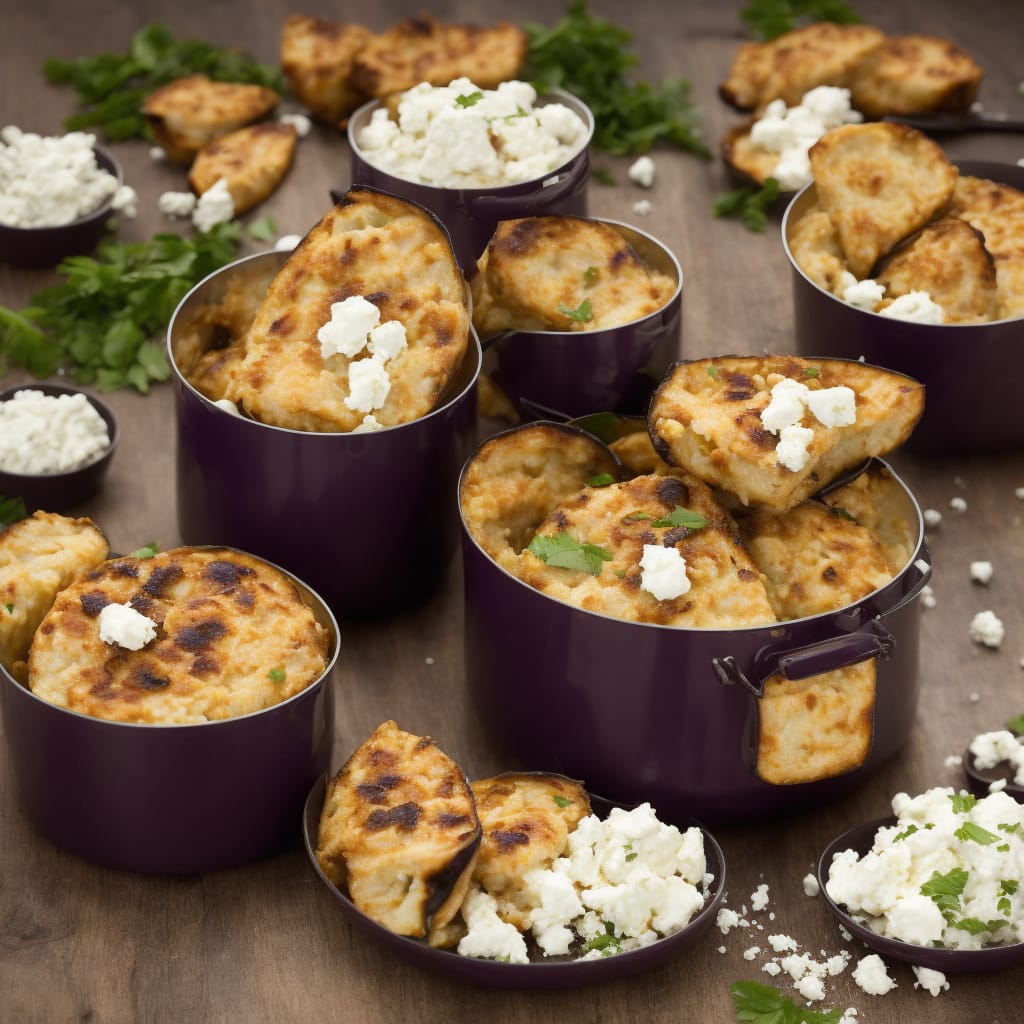 Aubergine Timbales with Goat's Cheese