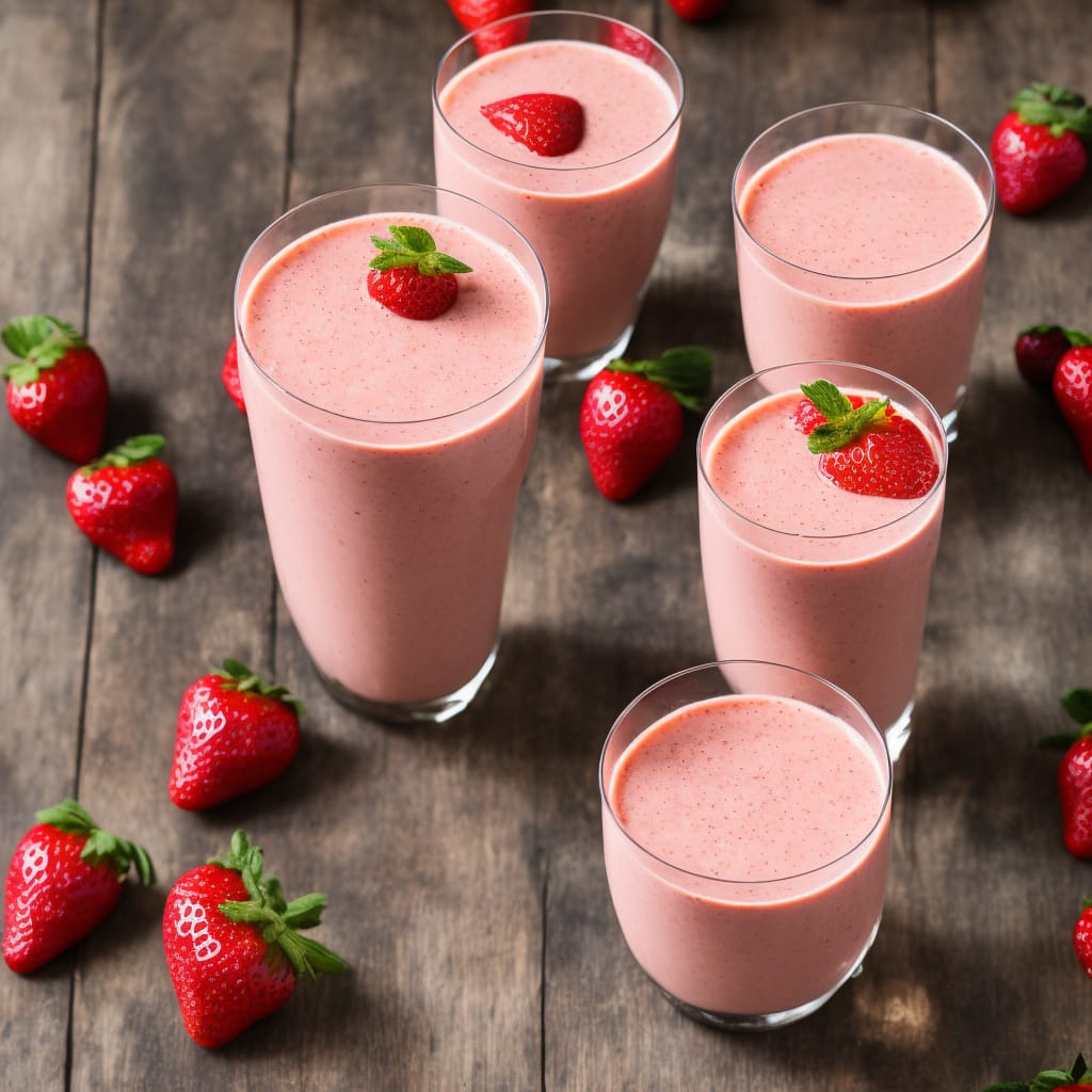 Strawberry Smoothie - only 3 ingredients! • Food Folks and Fun