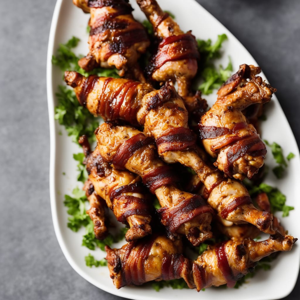 Bacon-wrapped Chicken Drumsticks