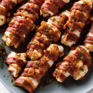 Bacon-Wrapped Monkfish