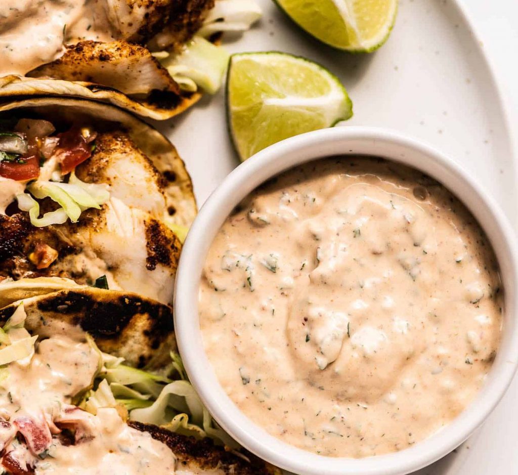 Baja Sauce for Fish or Shrimp Tacos Recipe