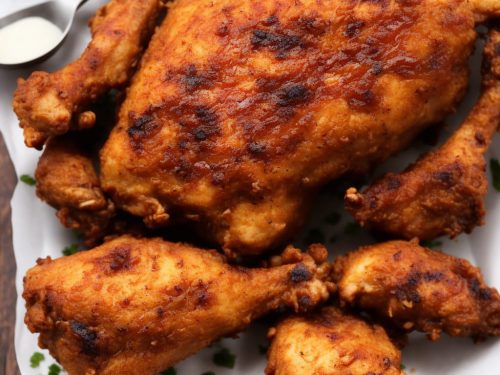 Baked BBQ Fried Chicken