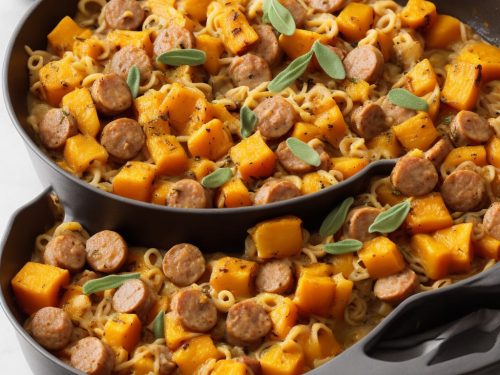 Baked Conchiglioni with Sausage, Sage & Butternut Squash